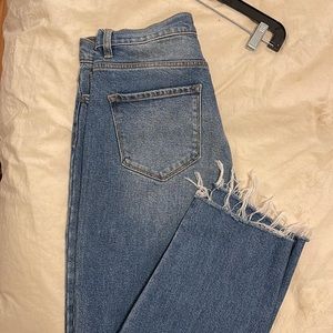 Fashion Nova Mom Jean Raw Hem Ankle Size 11